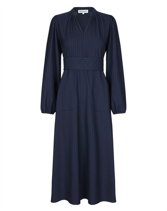 Lollys Laundry - Paris LL Midi Kjole - Dark Navy